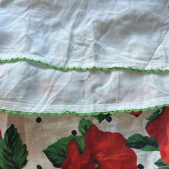 Maeve Square Neck Smocked Babydoll Dress Red Floral Side Zip Sz 1X NEW - Picture 10 of 15